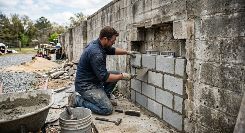 Block Wall Repair in Venice, FL