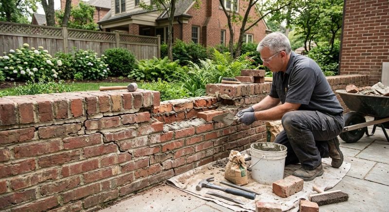 Brick Fence Repair in Port Charlotte, FL