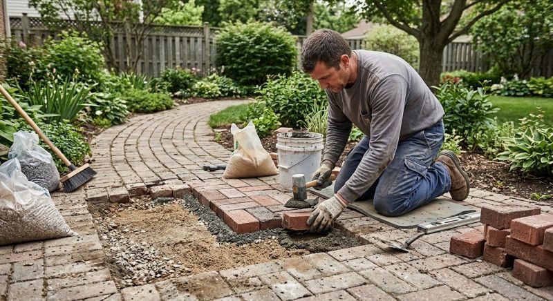 Brick Pathway Repair in Port Charlotte, FL