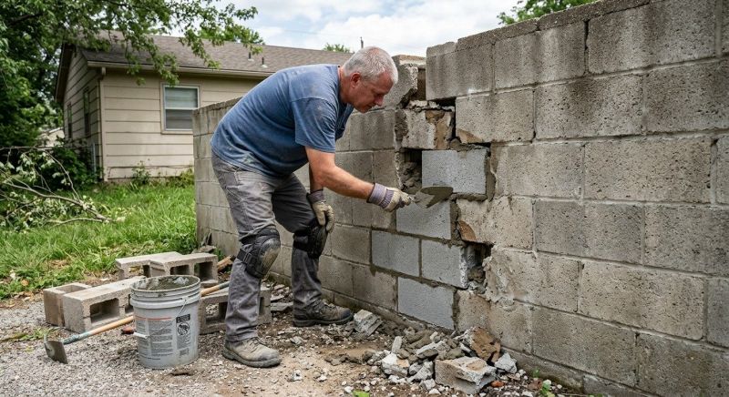 Cinder Block Wall Repair in Bokeelia, FL