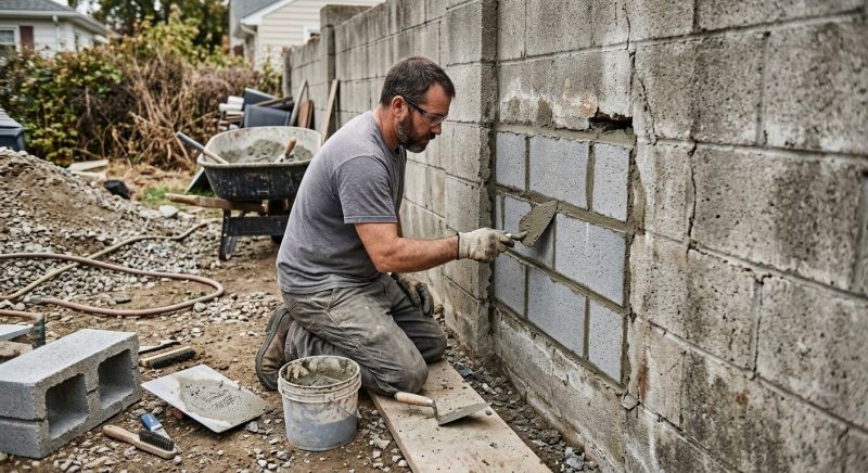 Cinder Block Wall Repair in Charlotte County, FL