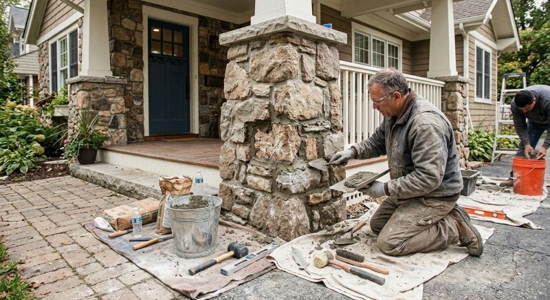 Stone Column Repair in Port Charlotte, FL
