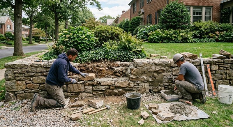 Stone Wall Repair in Bokeelia, FL